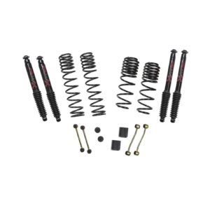 Sky Jacker 2-2.5 in. JL25RBPBLT Dual Rate-Long Travel Lift Kit System with Black MAX Shocks