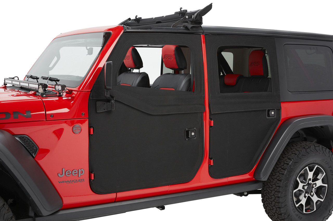 Bestop Full Fabric Doors - Jeep '20-26 Gladiator / '18-26 Wrangler JL (Front; Black Twill) - 5175017 - Image 2