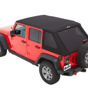 Bestop Trektop - Jeep '07-18 Wrangler JK 4-Door (Black Diamond) - 5685335